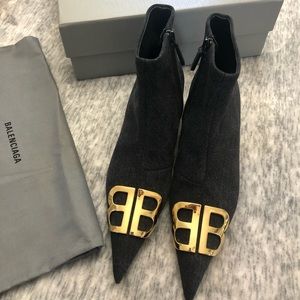 Balenciaga Kitten Heel BB Boots